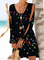 Damen Neues Schickes Freizeitkleid mit Schmetterling für Urlaub