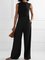 Retro Ärmellose Jumpsuits mit Taschen