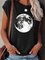Rundhals Lässige T-Shirts