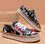 Damen Print Flache Schuhe mit Schnürung