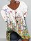Print Einfache Shirts & Blusen mit Kurzarm