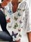 3/4 Ärmel Lässige Shirts & Blusen mit Print