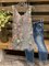 Geblümter Print Polyester Bluse mit Rundhals