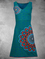 Retro Geometrisches Freizeitkleid mit Blumenmuster