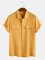 Herren Leinen Shirts mit Taschen