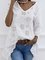 V-Ausschnitt Lässig Shirts & Blusen&Shirts