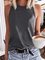 Lässiger Baumwollgemischer Tanktop