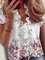 V-Ausschnitt Lässig Print Shirts & Blusen&Shirts