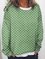 Print Rundhals Lässig Langarm Shirts & Blusen&Shirts