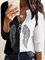 Print Langarm Stehkragen Shirts & Blusen&Shirts