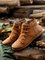 Modetalente Winterschuhe Damen Unifarben Flache Stiefelette