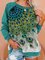 Rundhals Print Sweatshirts mit Langarm