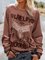 Gemustertes Sweatshirt mit Rundhals
