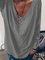 Einfach & Basic Langarm Hemden & Blusen&Shirts
