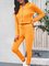 Neu Damen Schick Retro Sport Bequem Kapuze Lässig Normal Set