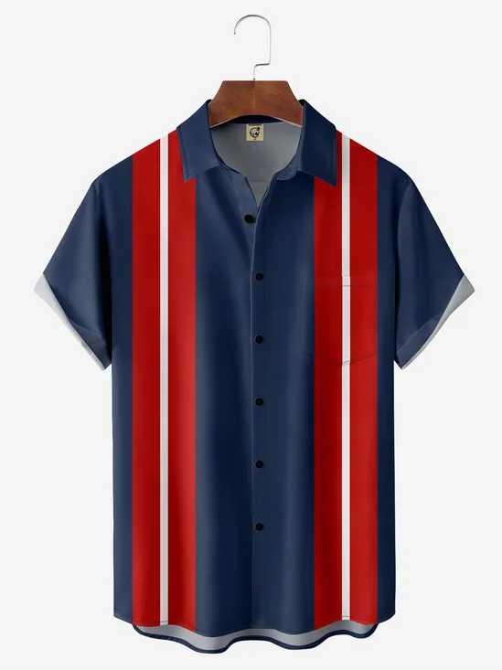Football Brusttasche Kurzarm Bowling Bluse
