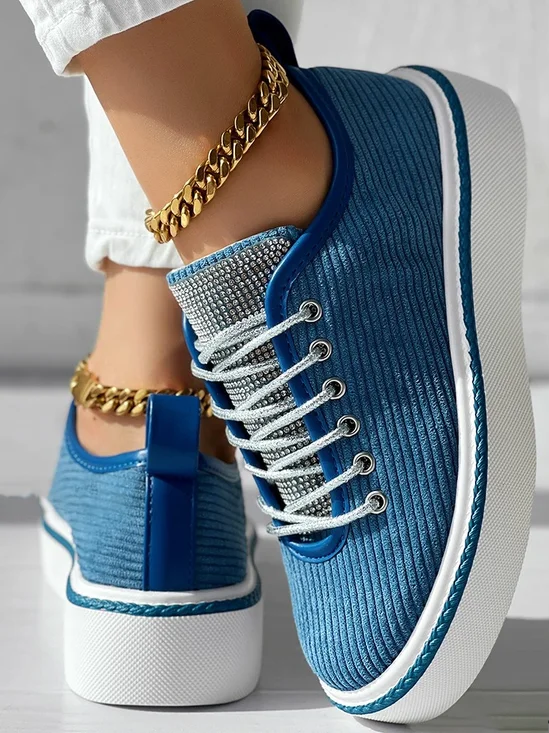 Lässig Stoff Alle Jahreszeiten Skate-Schuhe