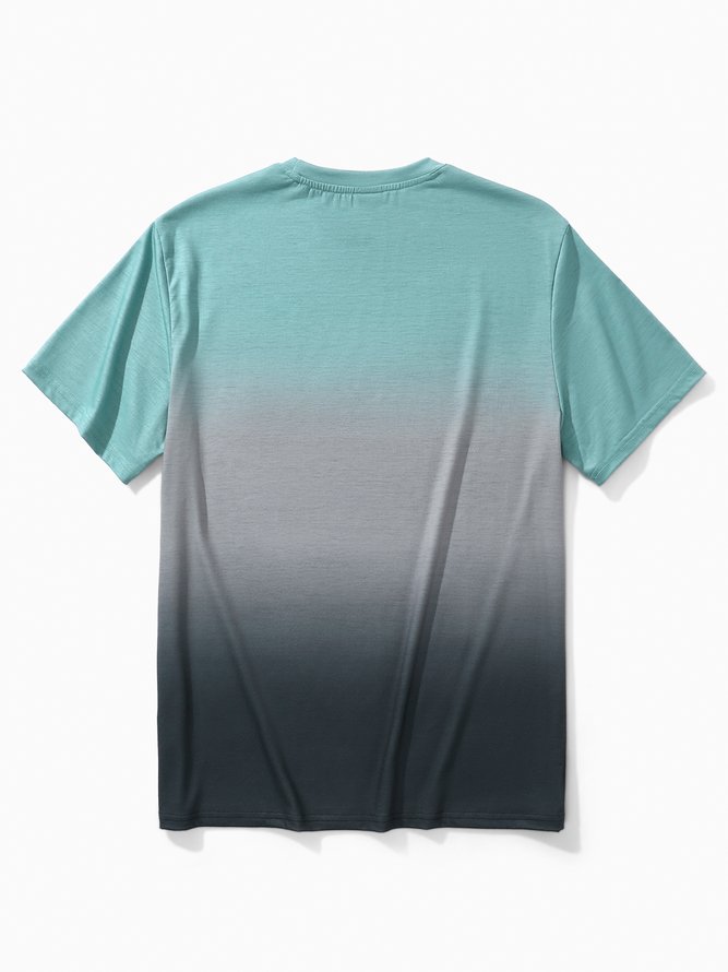 Farbverlauf Rundhals T-Shirt