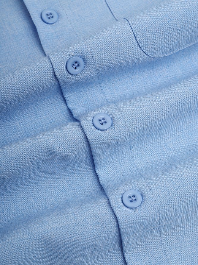 Kariert Patchwork Kurzarm Lässig Bluse