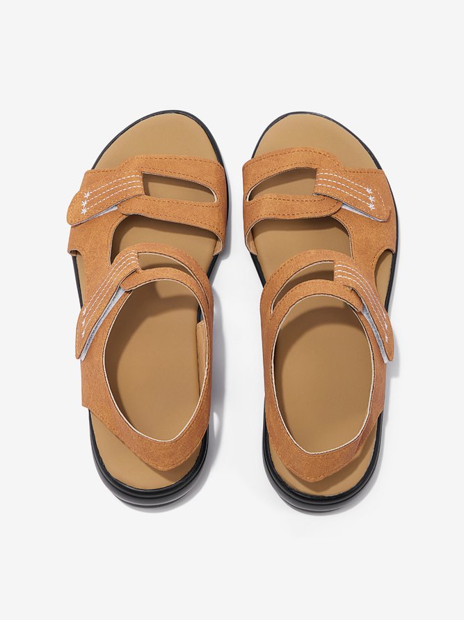 Retro Stickerei Haken und Schleife Bequem Sohle Flach Pantolette