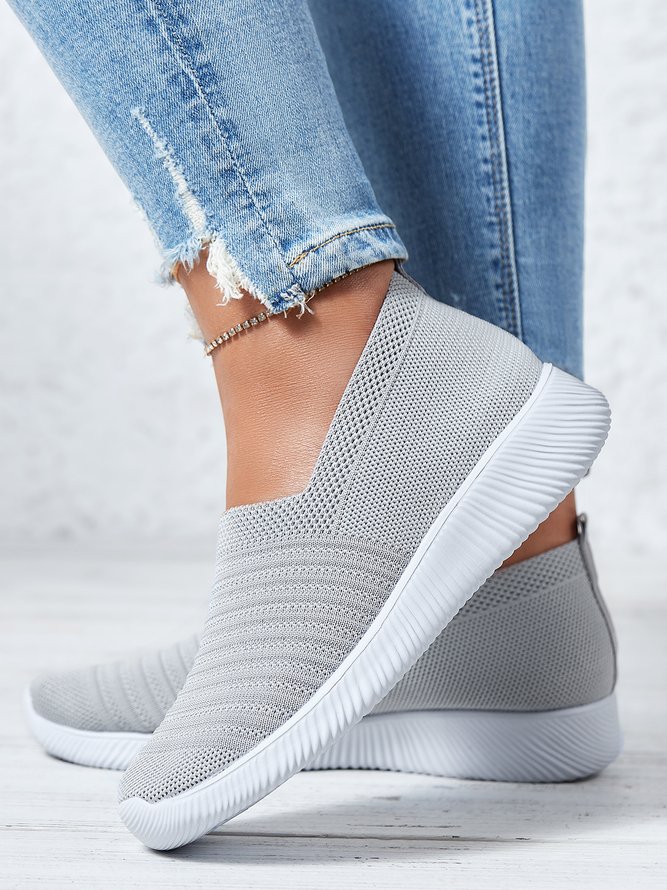 Große Größen Atmungsaktiv Slip On Sport Sneakers