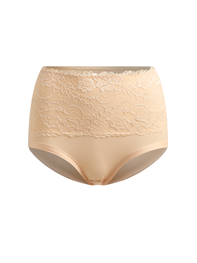 Bequem Weich Spitze Hohe Taille Slip Große Größen