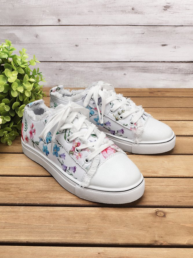 Fashion Geblümt Ultraleicht Atmungsaktiv Sport Segeltuch Schuhe