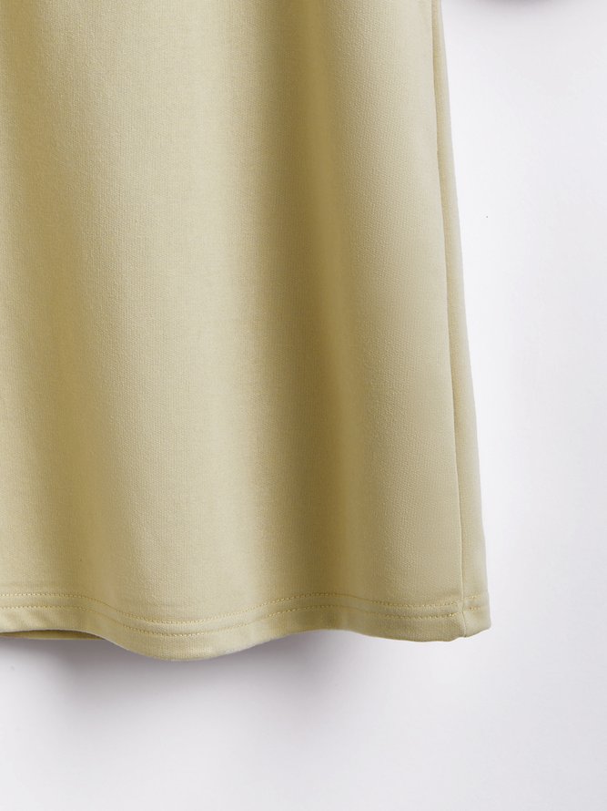 Lässig Langarm Print Bluse