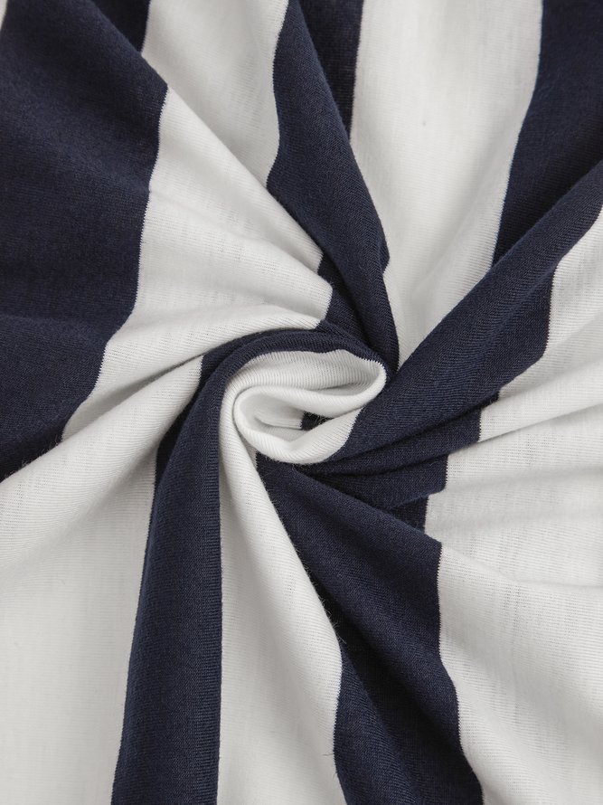 Print Baumwollgemisch Freizeitkleid