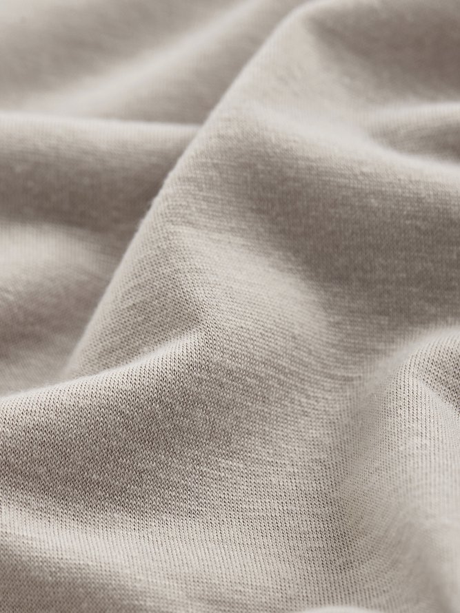 V-Ausschnitt Langarm Farbblock Lässig Shirts & Blusen&Shirts