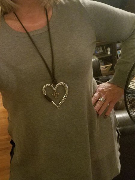 Halskette mit Herz-Pendant für Damen