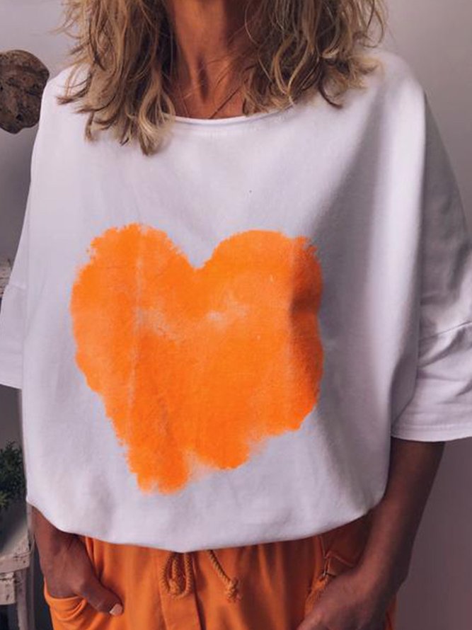 TShirt mit HerzPrint für Damen modetalente
