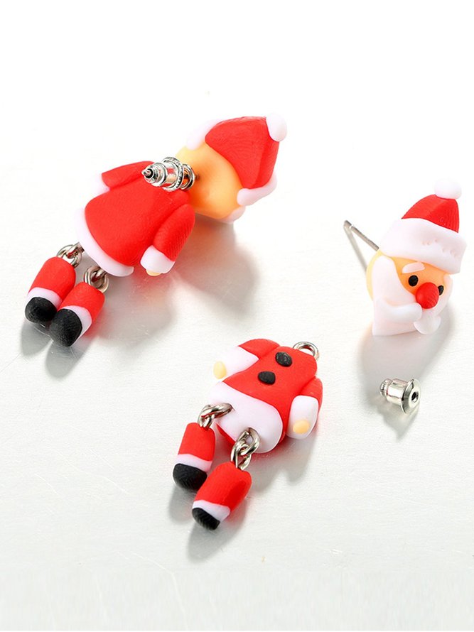 Weihnachten Kreativ Weihnachtsmann Ohrringe