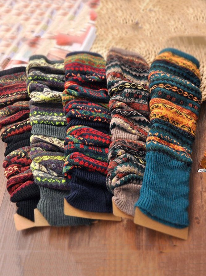 Stapeln Wollgemische Socken