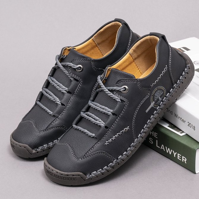 Leder Rutschfeste Schuhe für Outdoor mit Weicher Sohle modetalente