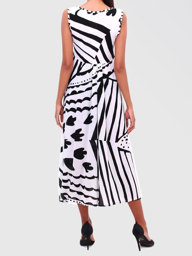 Sommer Ärmellos Maxikleid Große Größen Kleider