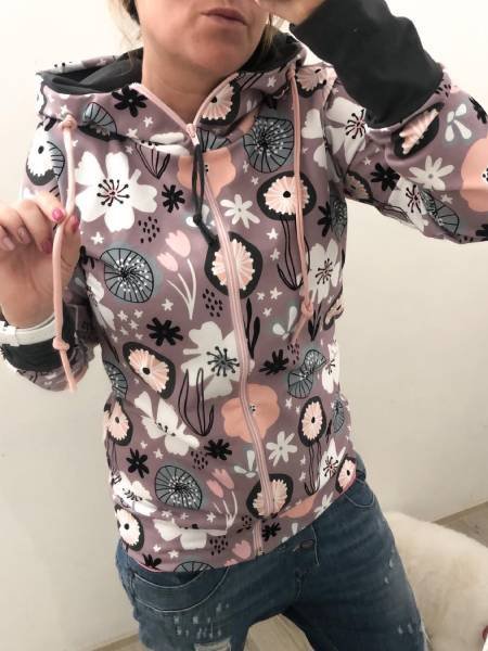 Langarm Hoodie Sweatshirt Damen