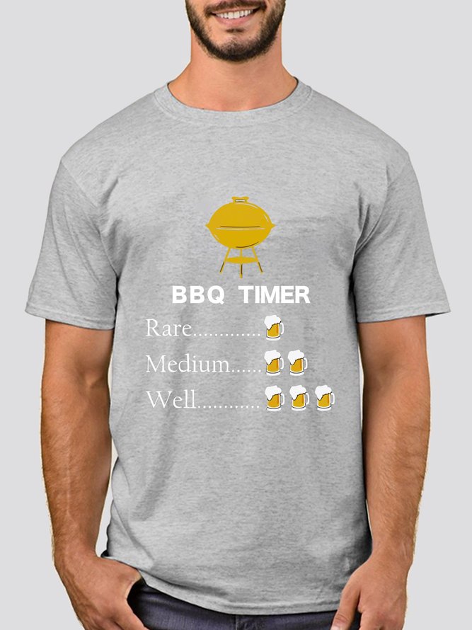 Baumwollgemisch Retro Herren Fashion Print T-Stück