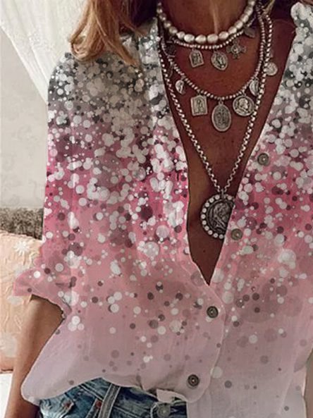 Langarm Lässige Bluse