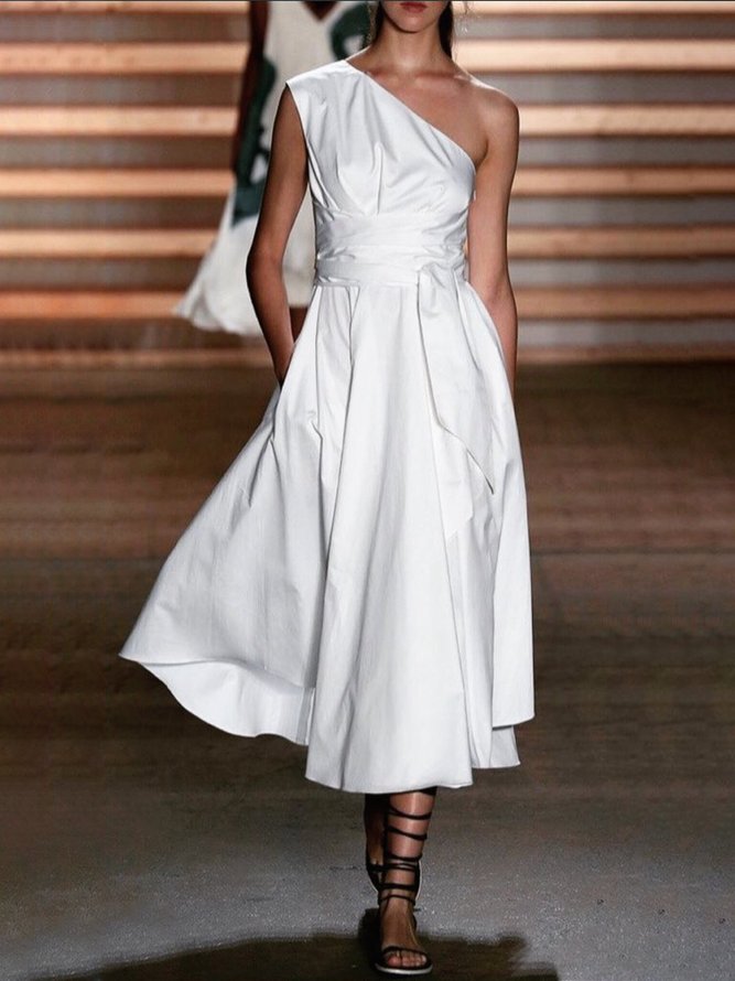 Große Größen Lässiges Kleid
