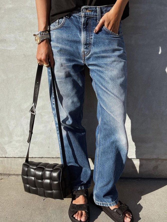 Lässig Taschen Denim Jeans