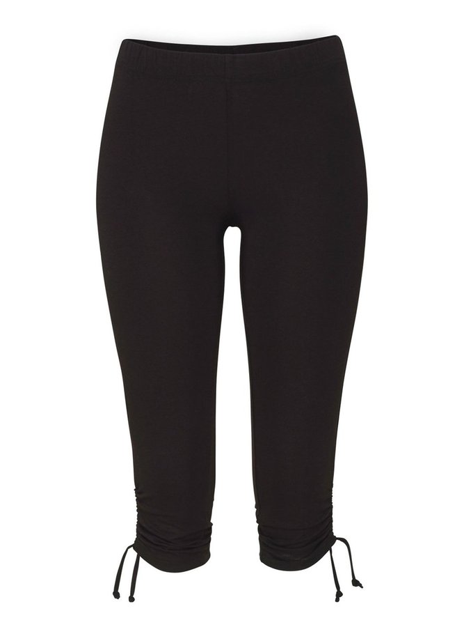 Lässig Sport Große Größen Unifarben Leggings