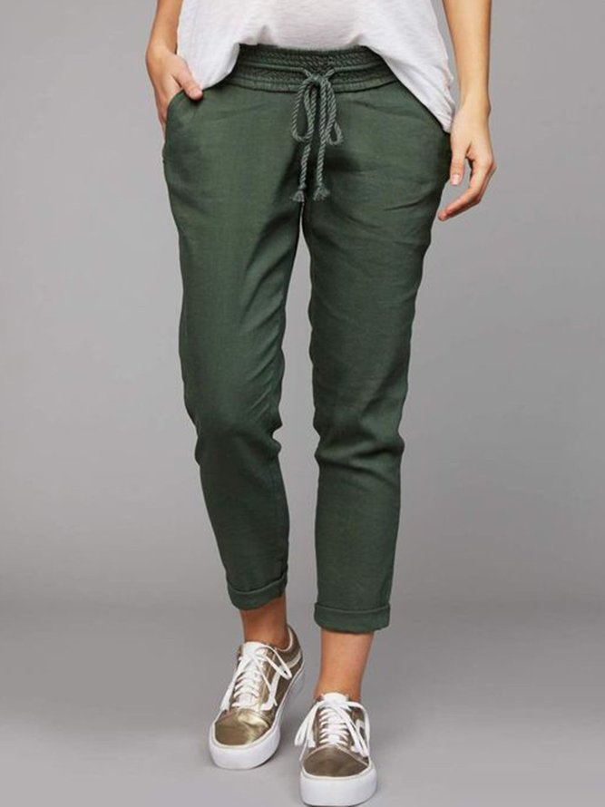 Lässige Baumwollgemische Hosen