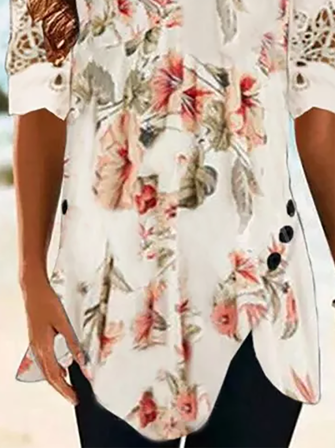 Lässige Baumwollmischung Shirts