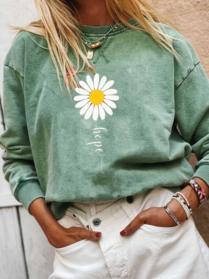 Langarm Rundhals Sweatshirts