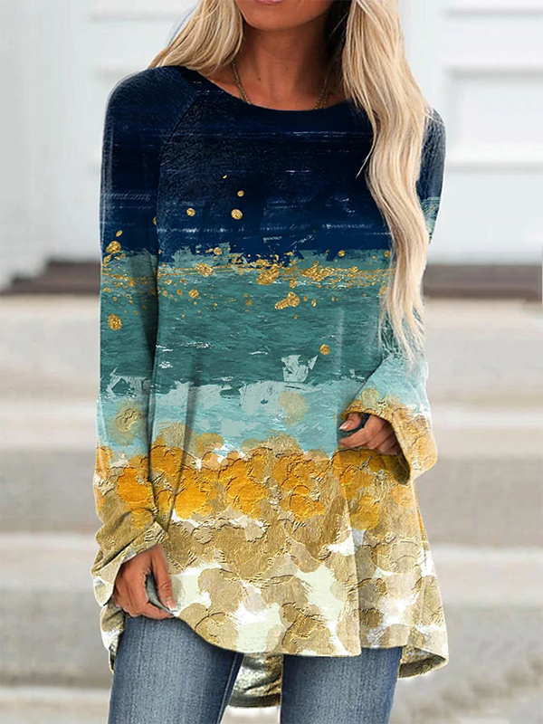 Lässige Baumwollmischung Shirts