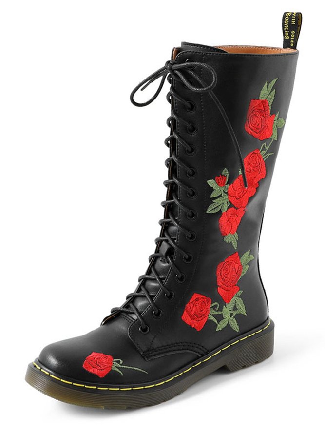 Lässige Reißverschluss Stiefeletten