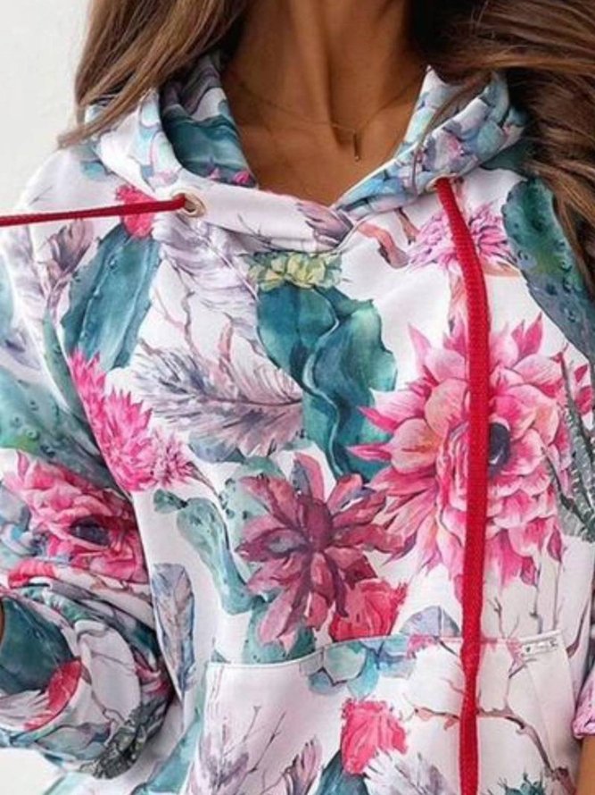 Print Langarm Lässig Sweatshirts