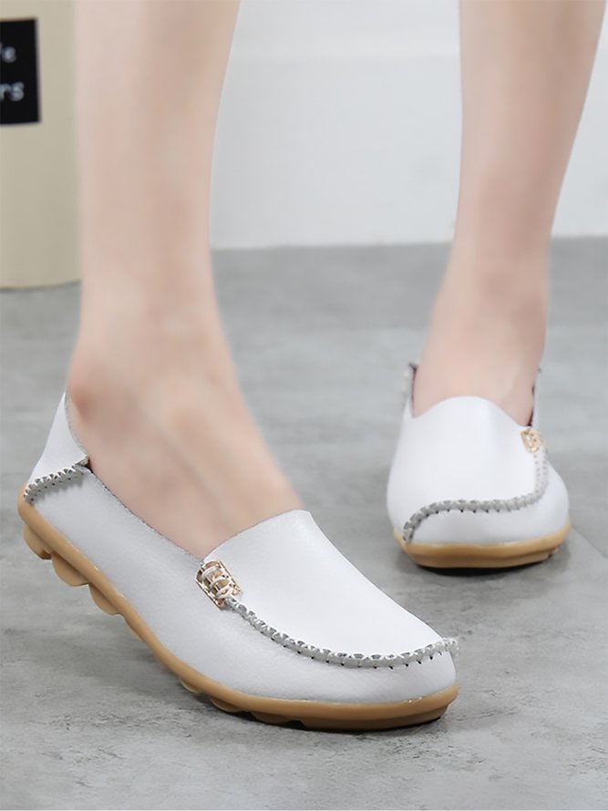 Einfache Lässige Schuhe mit Metallschnalle