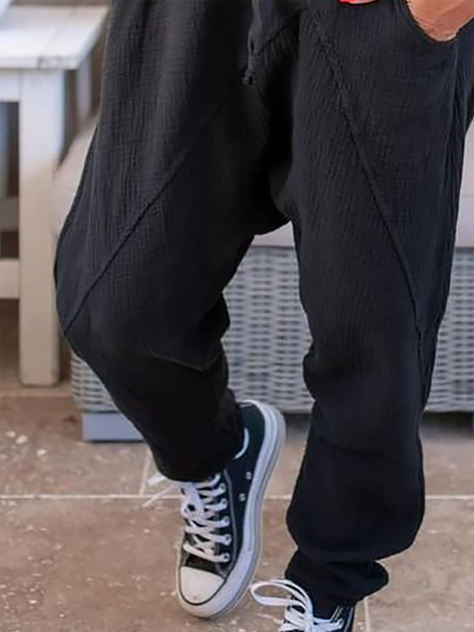 Große Größen Unifarben Kausal Hosen